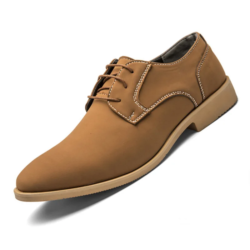 

Fashion Leather Casual Shoes Men Comfortable Leisure Moccasins Cheap Dress Male Footwear Work Elegant Boy Oxford Shoes For Men