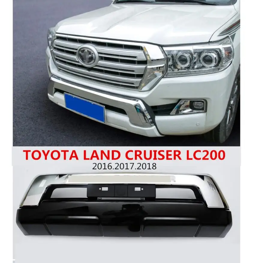 Для TOYOTA LAND CRUISER LC200 2016 2017 2018 передний бампер для автомобиля пластина высокое