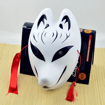 

Full Face Hand-painted Cosplay Fox Mask PVC Animal Adult Unisex Masquerade Helmet Props Party Halloween Fancy Dress