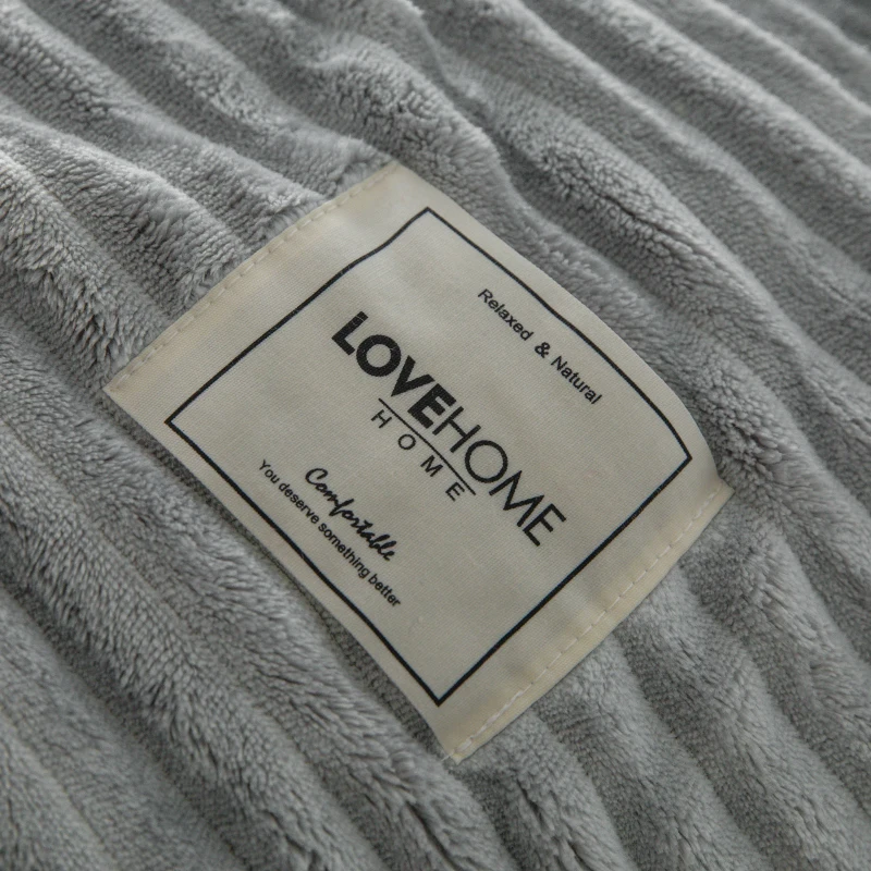 LREA зимняя полярная ткань покрывало одеяла серый одеяло для кроватей и Диванный домашний декор флисовая подсадочная Удобная кожа