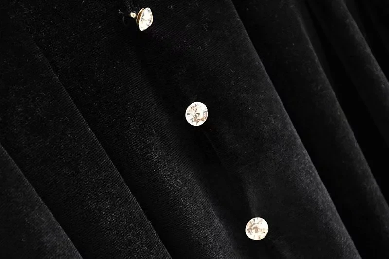 Увядшие Англия элегантный плиссированный бархат однобортный vneck Мини vestidos de fiesta de noche vestidos осеннее вечернее платье для женщин