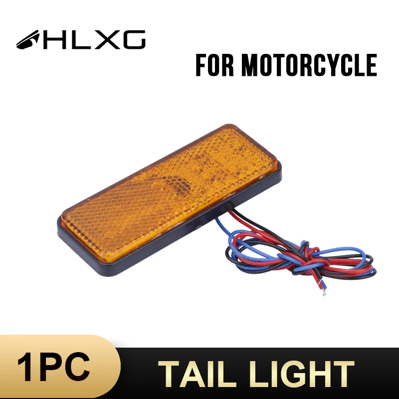 

HLXG 1PC LED yellow Brake Lamp Trucks Trailers Lorries yellow Motorcycle Warning tail side Marker Lamp Car Truck yellow Tailight