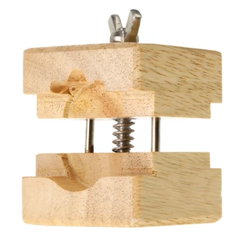 

Professional Wooden Watch Movement Holder Block Vise Clamp Movement Wood Stainless Steel Watch Repair Tool For Watchmakers