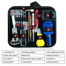 

Watchmaker Watch Repair Tool Kit Watch Link Pin Remover Case Opener Spring Bar Horlogemaker Gereedschap Repair Tools Set 571