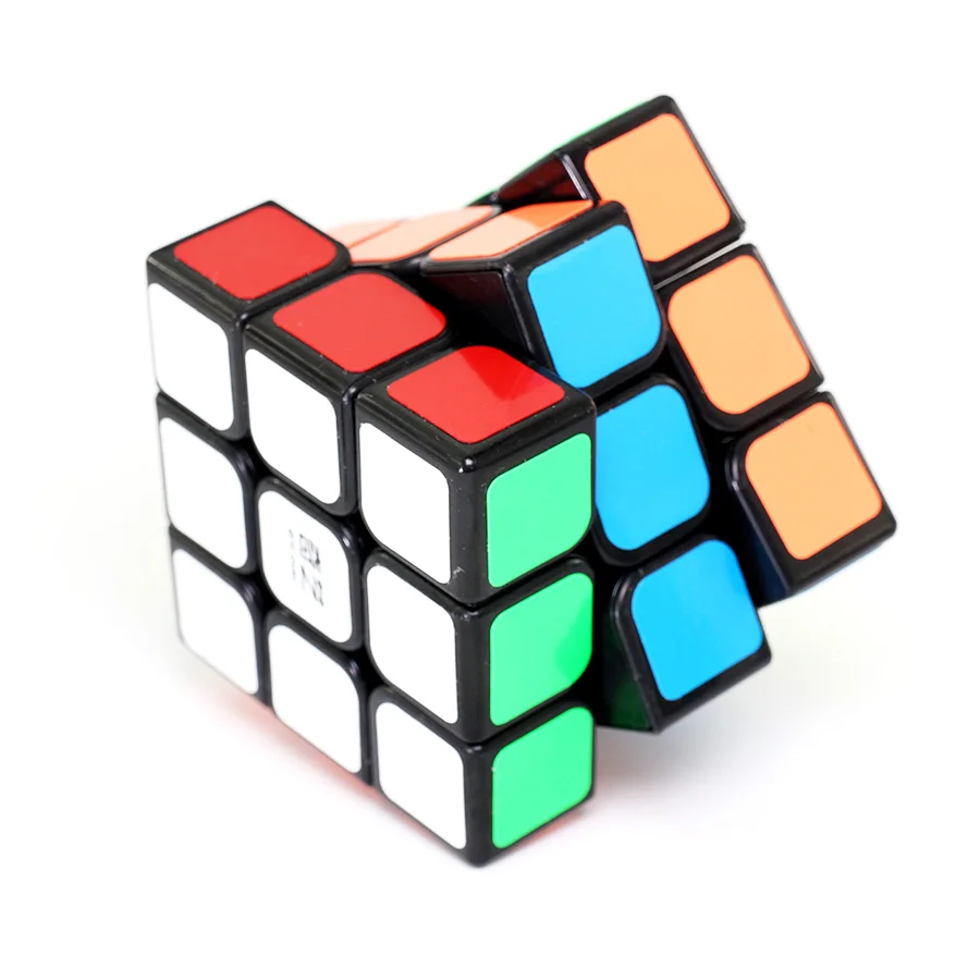 Qiyi парус 3x3 магический куб скорость 3x3x3 головоломка Черно-белые наклейки 56 мм для начинающих детей Обучающие игрушки куб ультра-Гладкий
