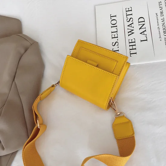 Yellow Модные женские мини-сумки через плечо из искусственной кожи, женские маленькие сумки через плечо, сумка-мессенджер, сумка-клатч для девочек, вечерние сумочки для телефона - Цвет: Yellow