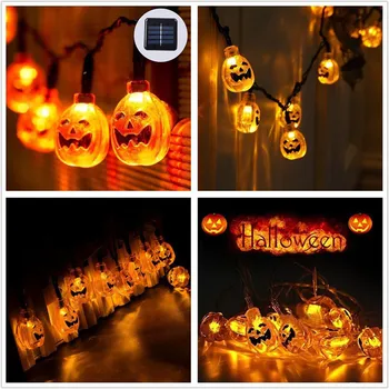

LED Halloween String Lights Battery Operated Lights with Remote Control christmas outdoor lights