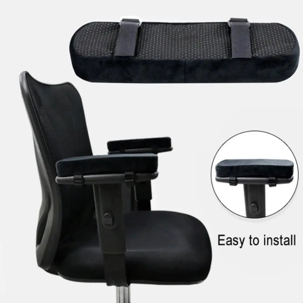 Homefelt Chair Armrest Pad Alleviate Pain and Stress in Elbows and Forearms Comfy Foam Armrest Pads for Office Chair with Soft Massage Dimples Pressure Relief 2 Pads Elevated Design 