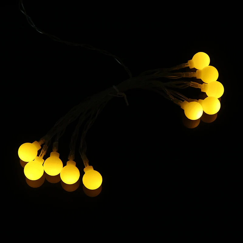 1.5M 10LED 3M 20LED Bubble Ball String Lights Garlands Battery Flash Fairy Lamp Outdoor For Christmas Holiday Home Decor hot
