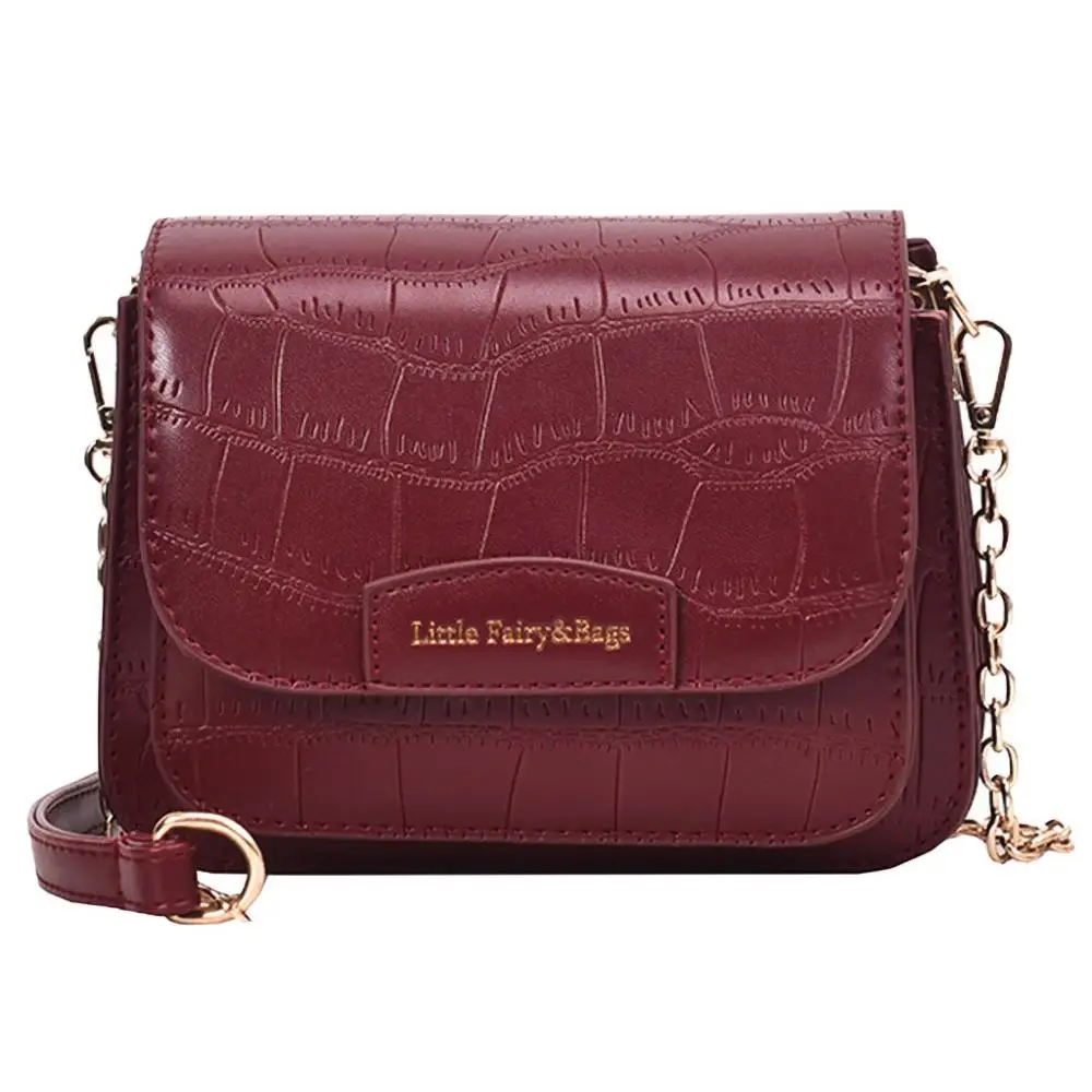 

Women Shoulder Bag Messenger Handbag Small Square Bag Wild Casual fashion simple Temperament Leather Solid color H1