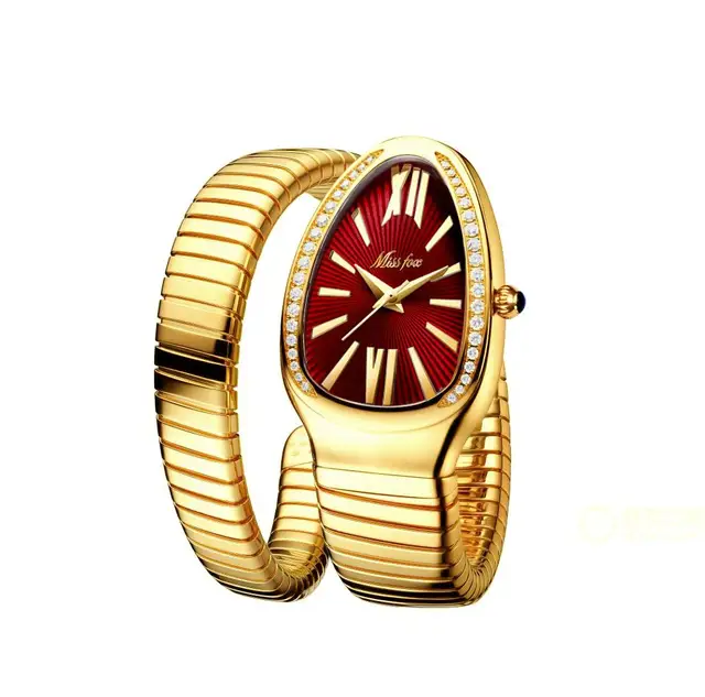 MISSFOX orologi da donna orologio da polso di lusso a forma di serpente per  donna orologio da donna al quarzo in oro unico in acciaio Relogio  Feminino|Women's Watches| - AliExpress