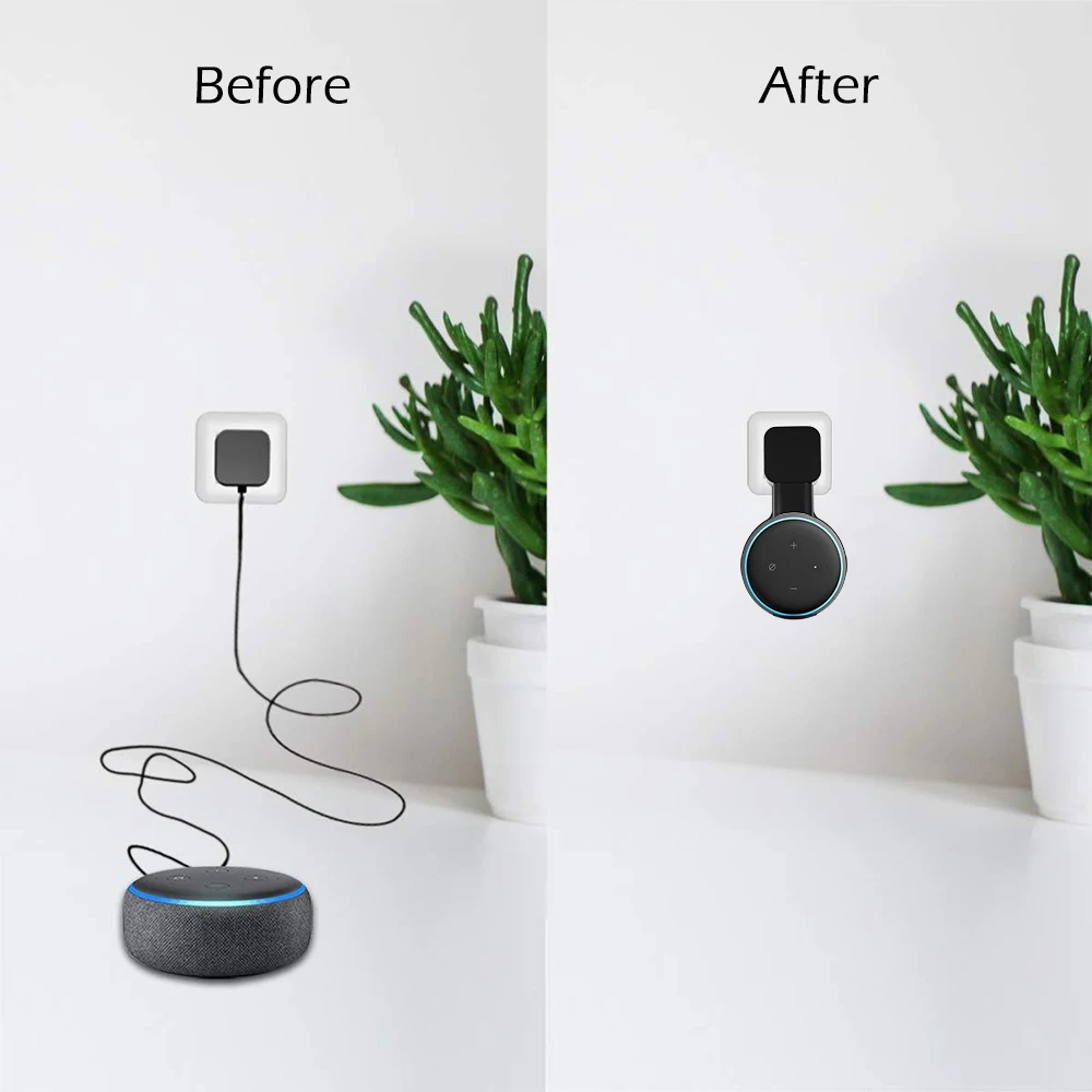 Розетка настенный держатель для Echo Dot 3 компактный стенд для умного дома спикер s с разъемом шнура аксессуары для динамиков