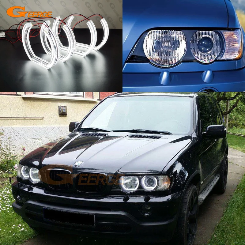 Sinolyn Angel Eyes LED For BMW X5 E70/E53 Xenon Headlight Light Ring DTM  Halo Lamps LED Tuning Switchback Turn Signal Retrofit - AliExpress