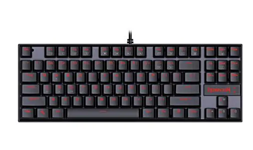 Red Backlit Механическая клавиатура Redragon kumara без ключа, металлическая пластина с RGB подсветкой, 87 клавиш, синий переключатель, Игровая клавиатура K552 KUMARA - Цвет: Red Backlit