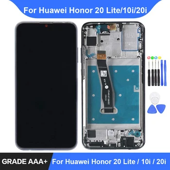 

For Huawei Honor 20 Lite 10i Display Touch Screen Frame Digitizer LCD Assembly Replacement for Honor 20Lite 20i LCD Repair Parts