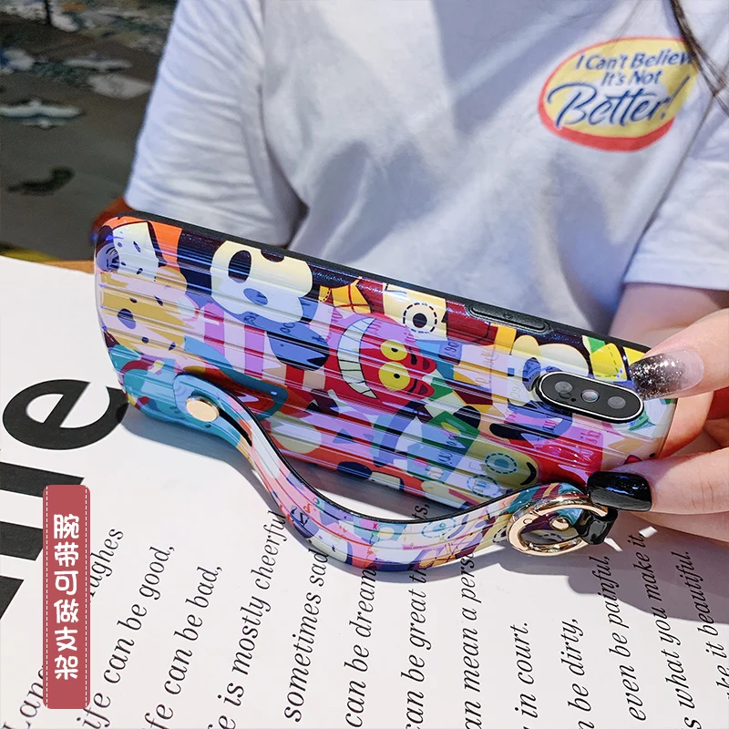 Мягкий чехол для телефона с ремешком на запястье для huawei P30, мультяшный динозавр, монстры, для huawei P20 pro mate20 pro nova 3 4 5, милый чехол