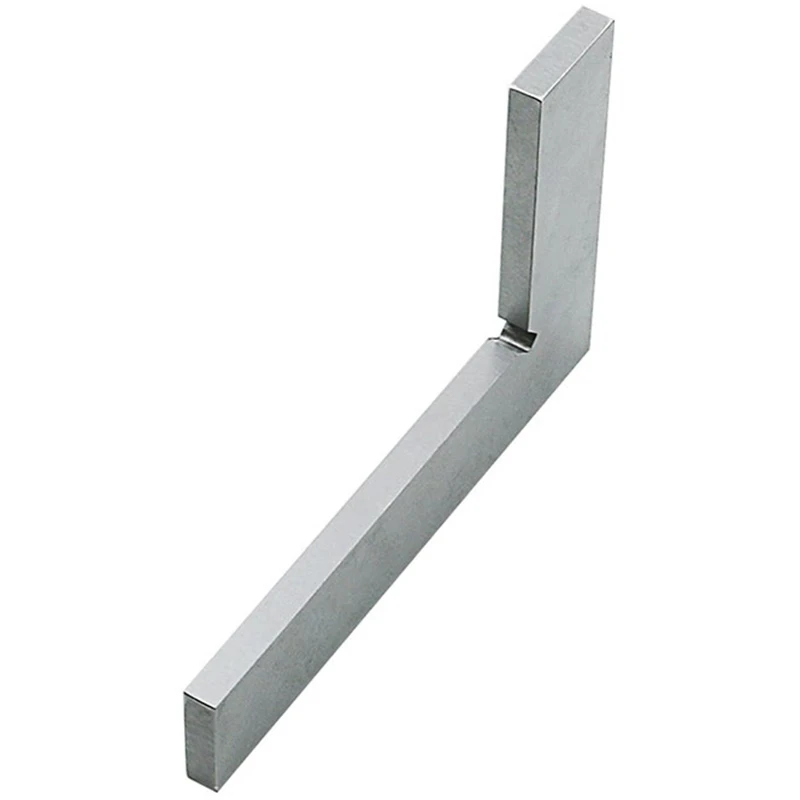 Silver Metal Steel 100 X 63Mm L Square Ruler Trial Square Ruler
