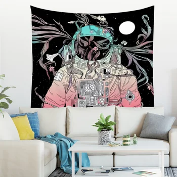 

Space Astronaut Tapestry Universe Wall Tapestry Starry Sky Cartoon Home Decor Custom Tapestry Bed Wall Hanging Tapestries Tapiz