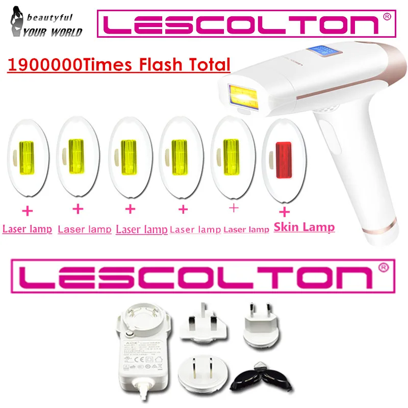 Лазерный эпилятор Lescolton IPL 5 в 1 1900000 импульсов триммер для зоны бикини