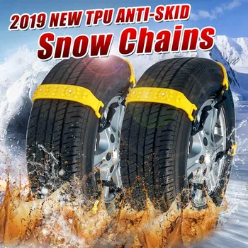 

2019 Tire Anti-Skid Snow Chains TPU Car SUV Winter Safe Driving Anti-Slip Belt For Ice Snow Sand Mud Road +Bag+Gloves