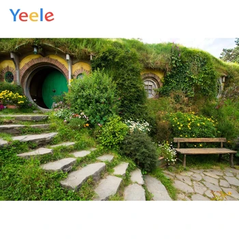 

The Hobbit's Hut Background Blue Sky Summer Holiday Baby Pet Scene Photographic Backgrounds Photo Backdrops Photo Studio
