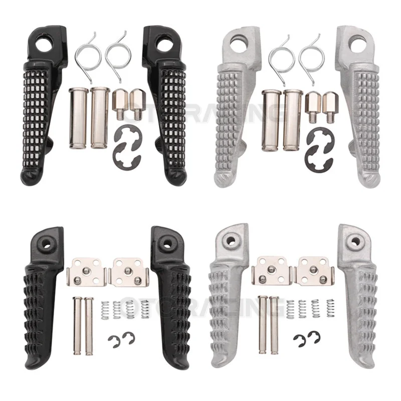 Motorcycle Front Foot Pegs Footrests For Kawasaki Ninja 250 Z750 Z800 Z1000 SX ER6F ER6N ZX-6R 636 ZX-9R ZX-10R ZX-12R motorcycle accessories,motorcycle footrests,motorcycle foot pedals