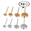 100Pcs Stainless Steel Blank Earring Stud Base Fit 4 5 6 8mm Settings DIY Jewelry Making Accessories Findings 4