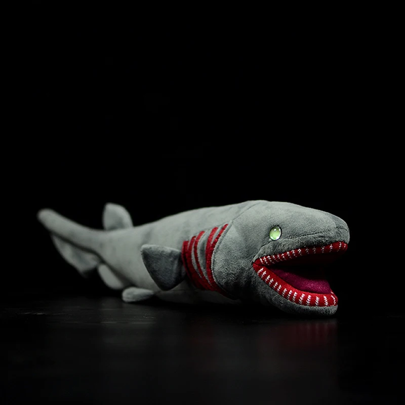 1" /40 см длинная Реалистичная большая белая плюшевая игрушка «Акула» Экстра мягкая белая акула мягкая игрушка реалистичные морские животные плюшевые подарки - Цвет: Frilled Shark