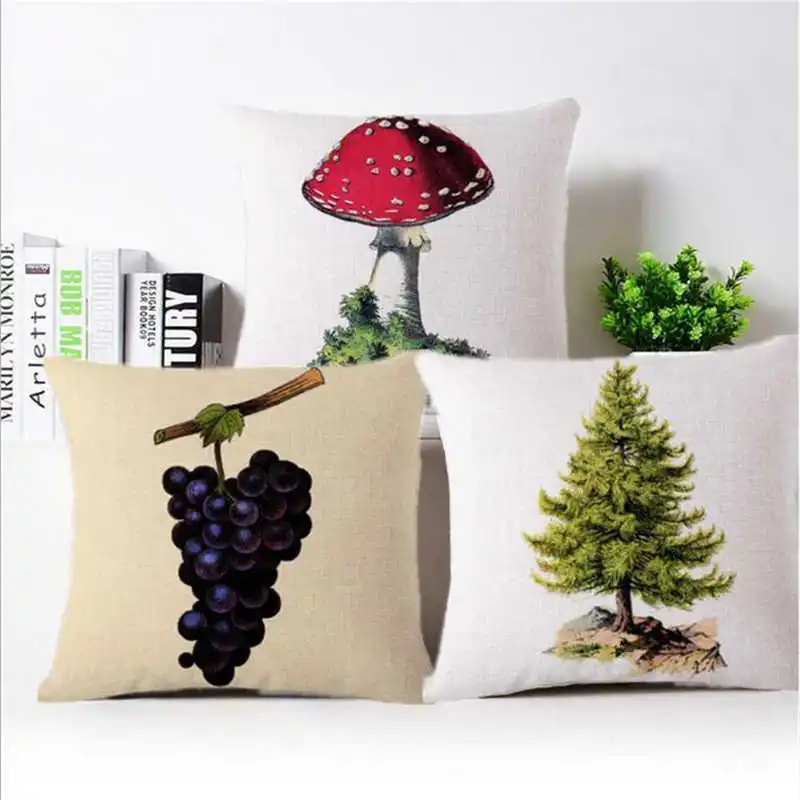 

Bed Pillow 18" Car Cover Printing Cushion Throw Grapes Home Decor Sofa Case