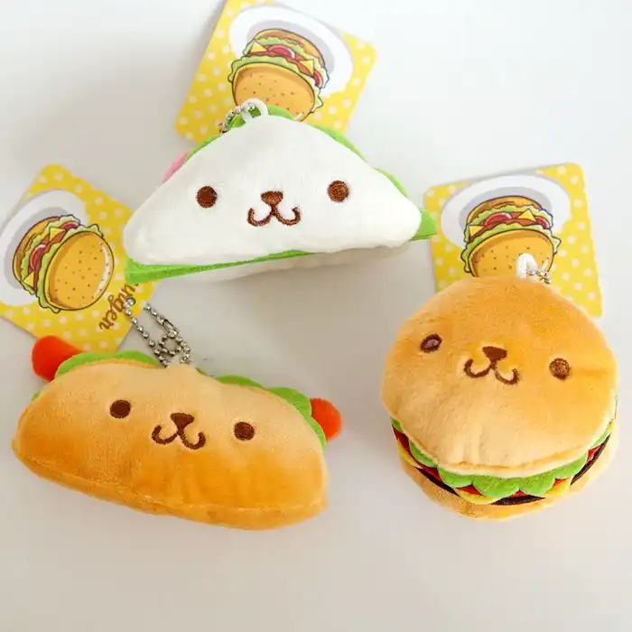 peluche de hamburguesa