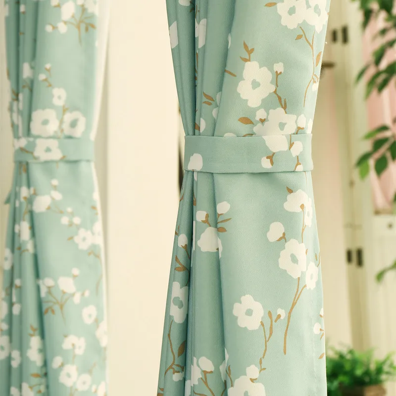 Корейские садовые Цветочные маленькие свежие занавески для гостиной столовой