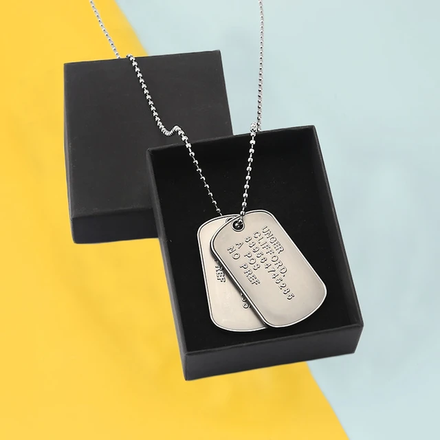 Stainless Steel Dog Tag Necklace  Stainless Steel Men's Necklaces - 1pc  Stainless - Aliexpress