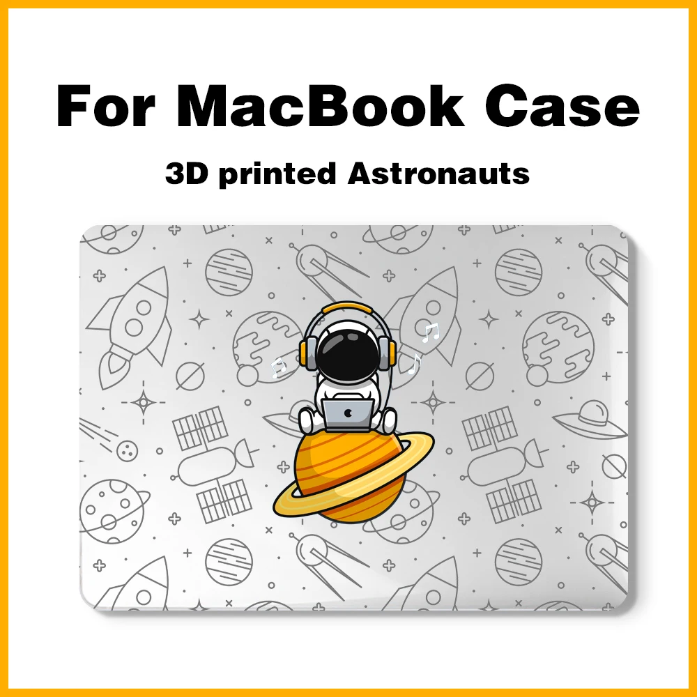 Чехол для ноутбука с 3D-принтом астронавтов Macbook Air 13 A2337 A2179 A2338 2020 M1 Chip Pro 11 15 A2289 Mac book