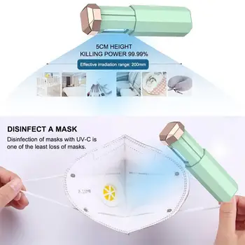 

Pink Lightsterilizerozone Travel Ozonesterilizer Portable Uv Disinfection Lamp Germicida Llight Home & Kitchen Beautiful