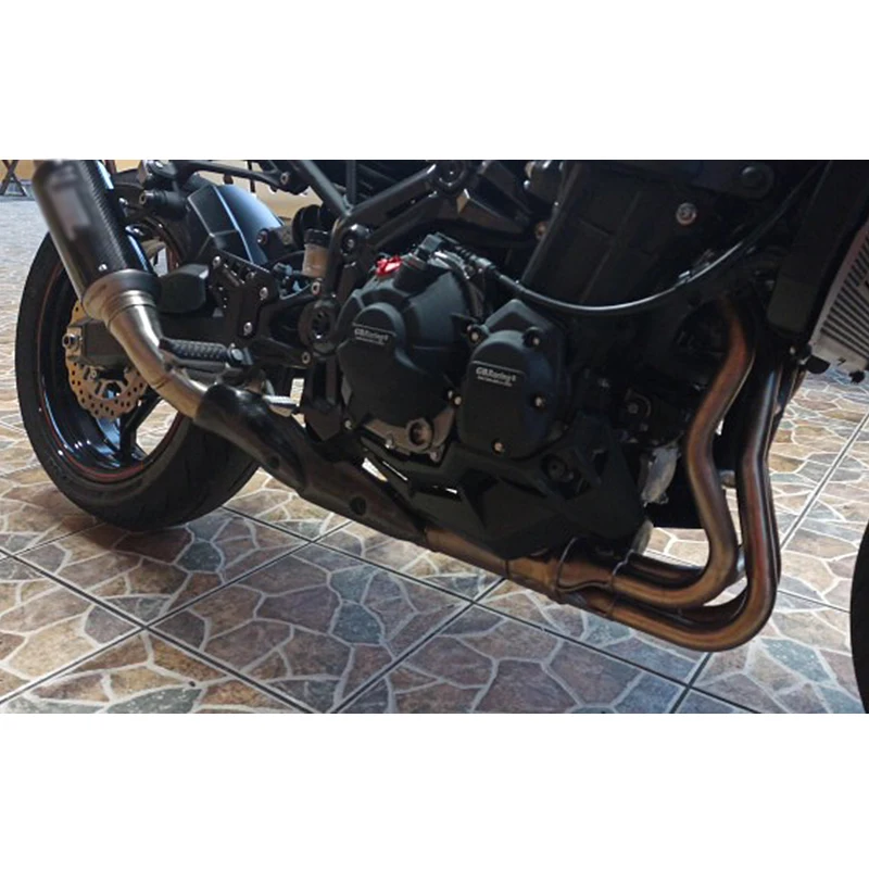 2020 Slip On For Kawasaki Z900 2017 18 19 Modified Exhaust Muffler Escape Middle Link Pipe Delete Eliminator Enhanced Z900 Z 9001....