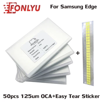 

50pcs 125um OCA Optical Clear Adhesive for Samsung Note10 plus N975 N970/S10/S10 plus G975 S10E OCA Glue Touch Glass Lens Film