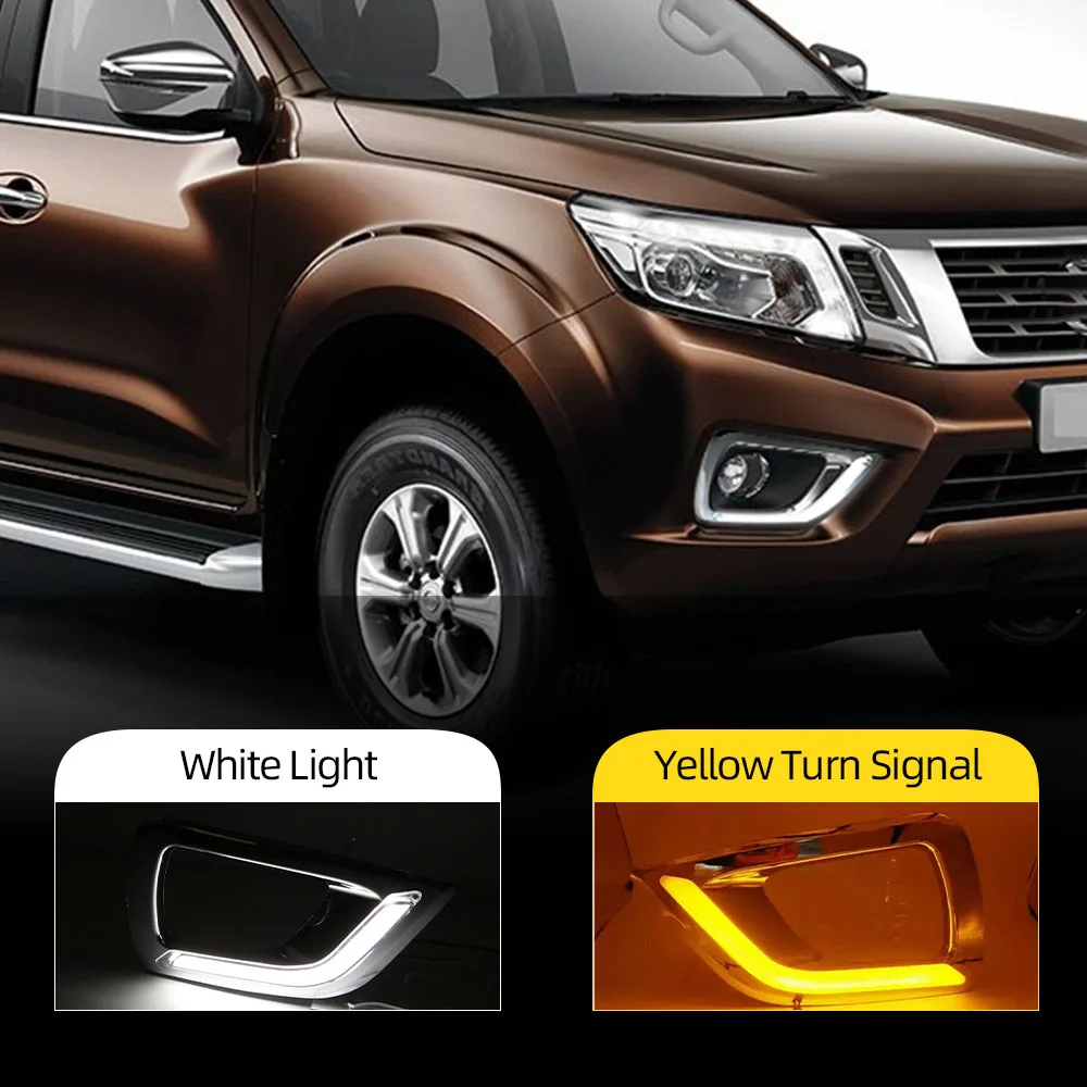 Автомобильная проблесковая 1 комплект для Nissan Navara NP300 2015 2016 2017 2018 светодиодный DRL