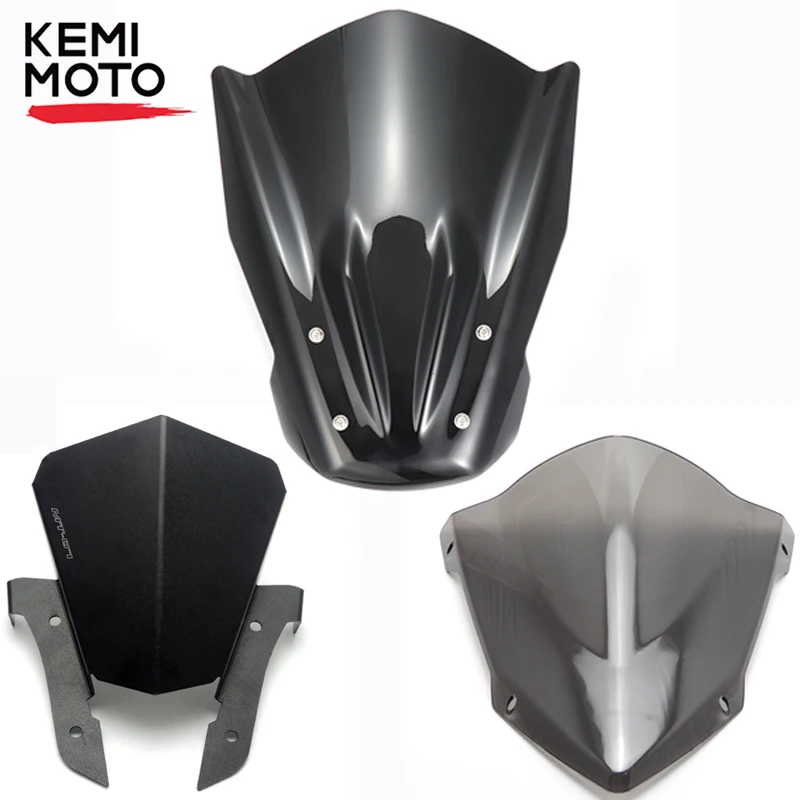 

Motorcycle Windshield Windscreen with Mounting Bracket For YAMAHA MT07 MT 07 2014 2015 2016 2017 FZ-07 FZ07 FZ 07 Wind Deflector