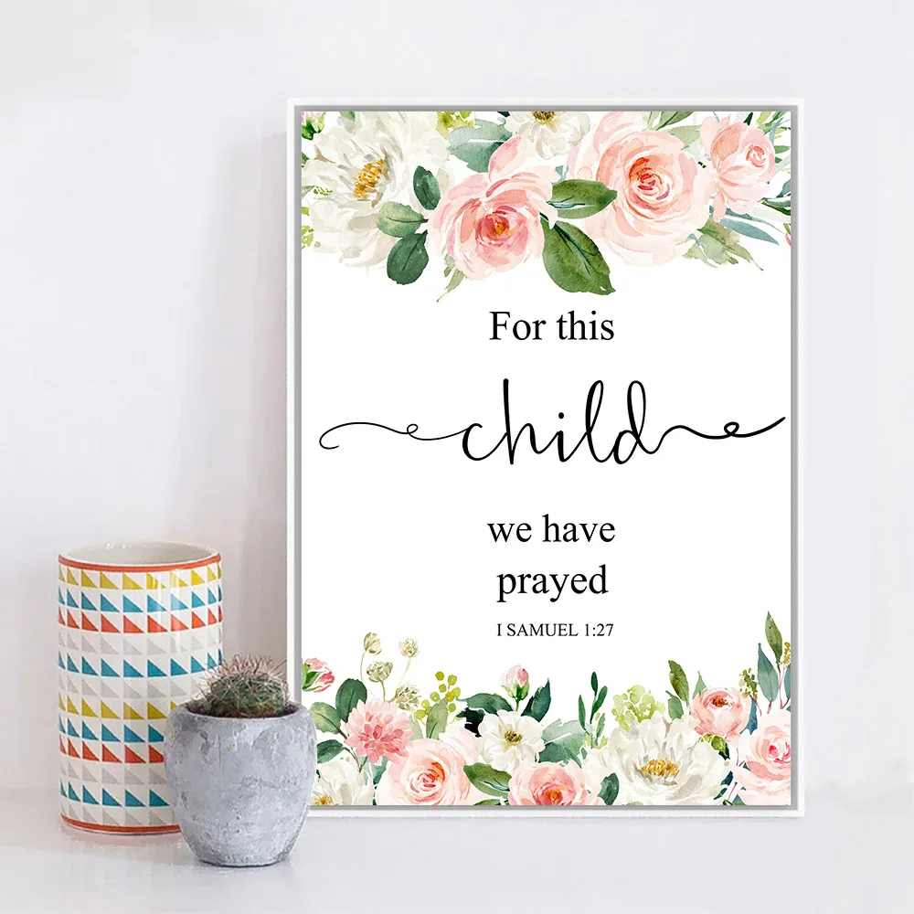 Bible-Verse-Quotes-Posters-And-Prints-God-Christian-Wall-Art-Canvas-Painting-Floral-Poster-Wall-Pictures (2)