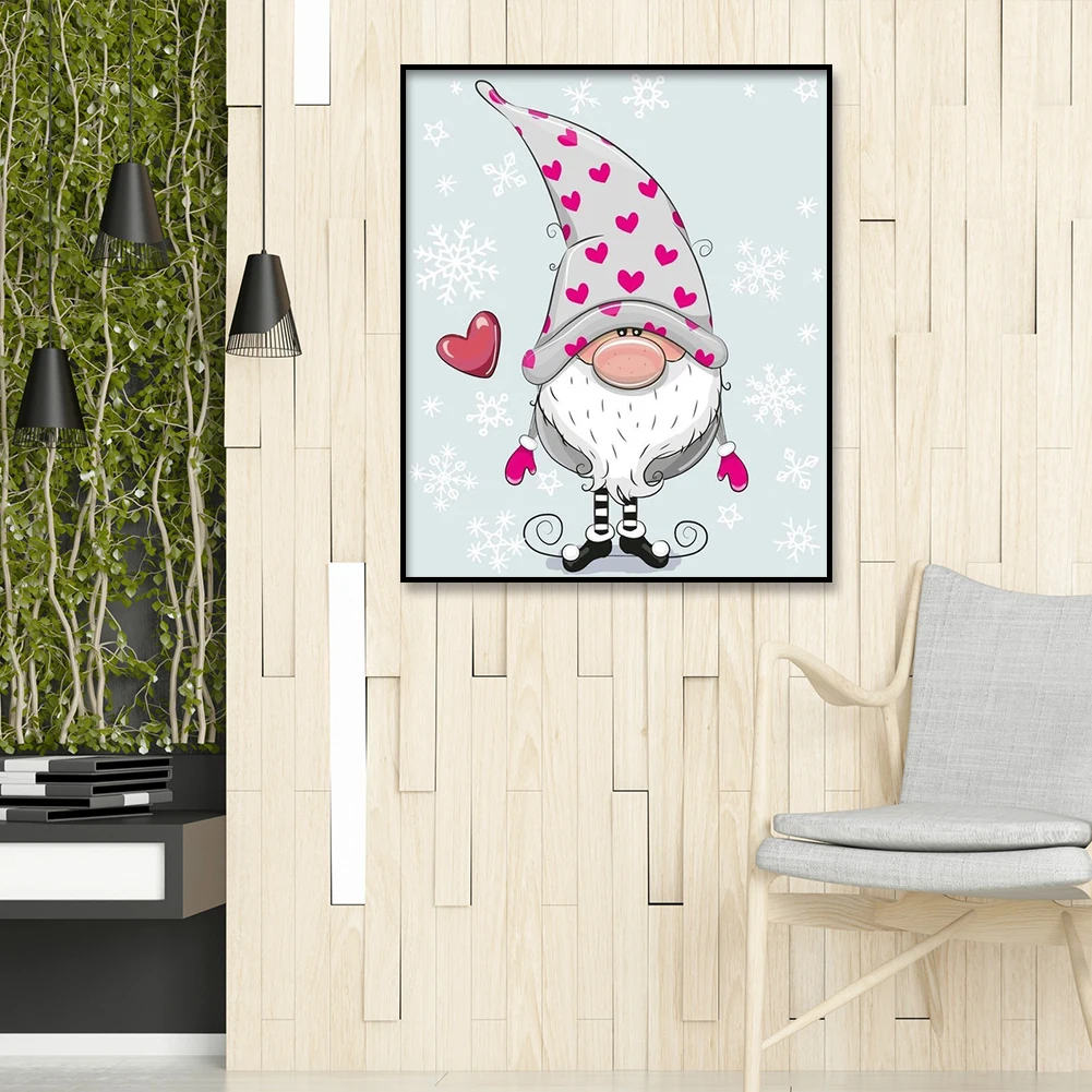 Gnome Cartoon Series 5D Diamond Painting Full Round Drill Diamond Painting Home Decoration Gift Creative Hanging Painting 30x40