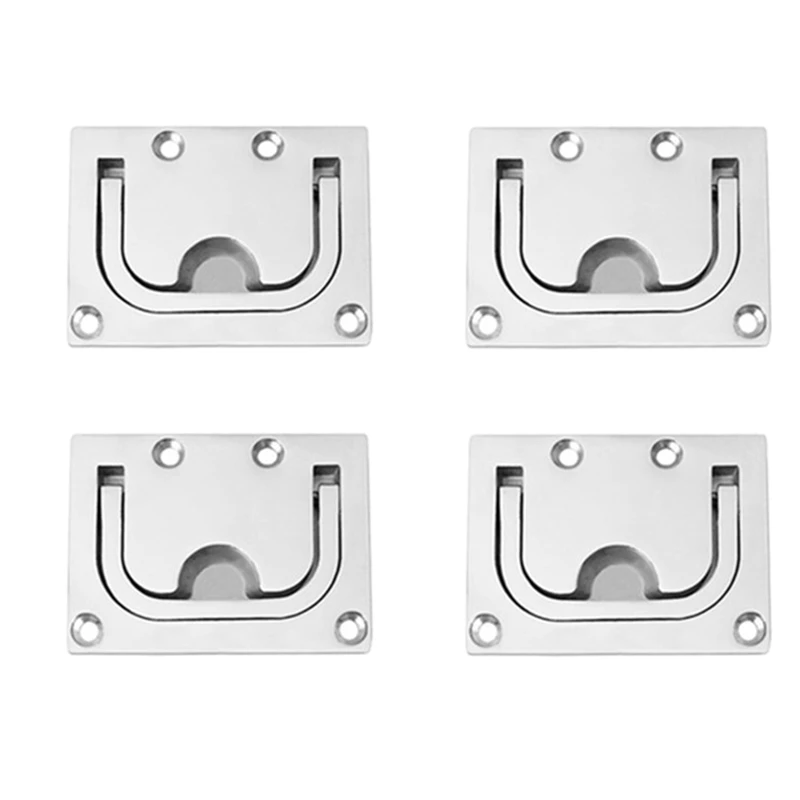 4PCS Stainless Steel 316 Flush Lift Handle Hatch Ring Pull Locker Cabinet Boat Marine Hardware | Автомобили и мотоциклы