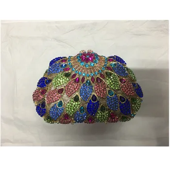 

New Colorful Crystal Diamond Evening Bag Female Crystal Diamond Clutches Women Evening Bag for Wedding Ladies Party Small Purse