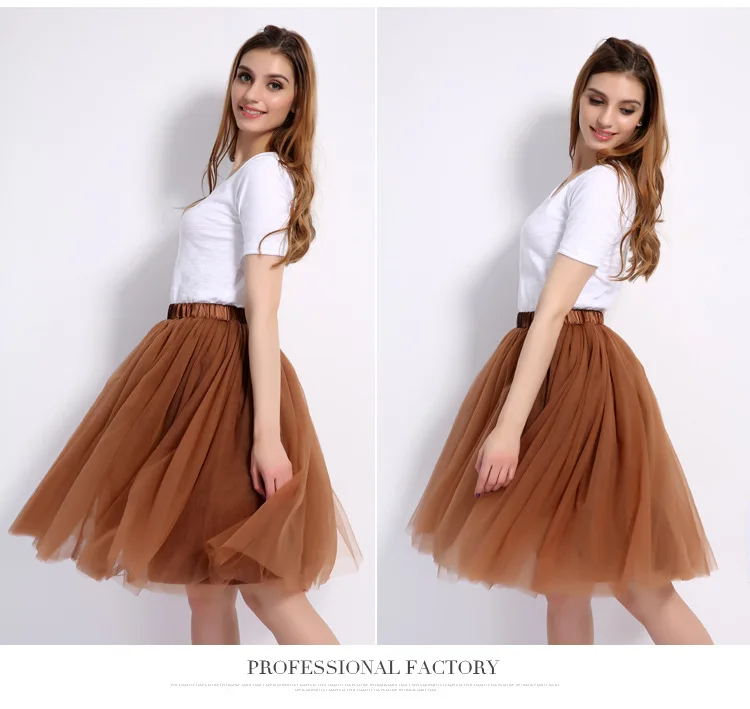 Adult Gauze Skirt Five-Tier Skirt Autumn And Winter Europe And America WOMEN'S Dress Tutu Hot Selling Tulle Skirt