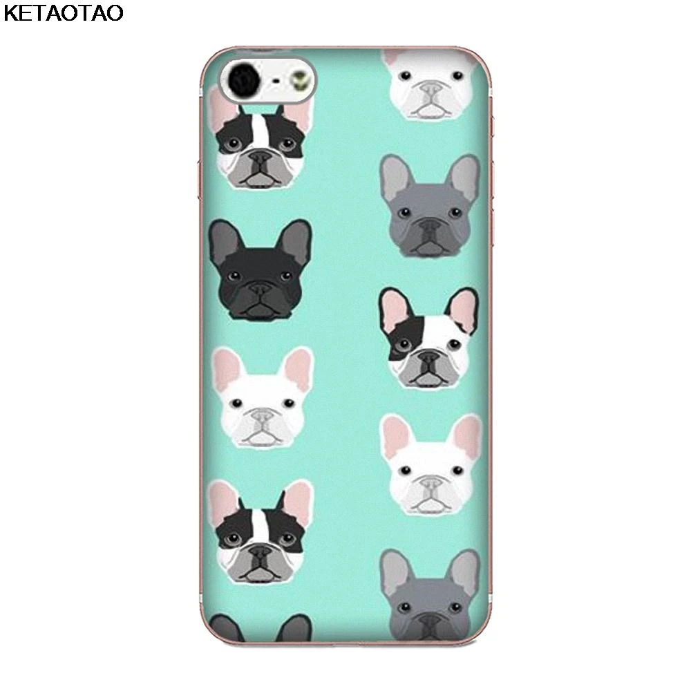 Прозрачный KETAOTAO Frances бульдог щенок чехол для телефона s для iPhone 5S 6S 7 8 Plus X XS XR 11 Pro Чехол кристально чистый мягкий TPU чехол s - Цвет: Прозрачный