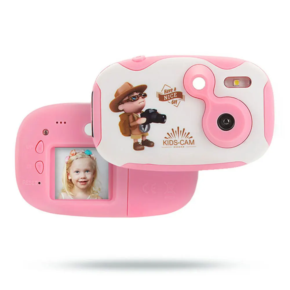 

Mini Kids Camera Educational Toy Toddler Photography Anti Fall Gift Digital Cartoon Photo HD Neck Strap