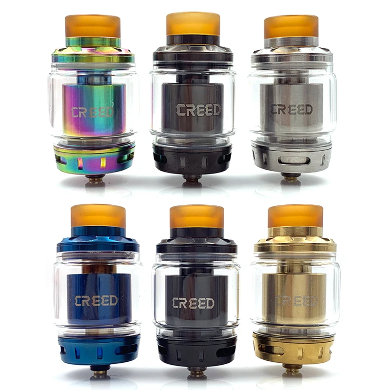 Атомайзер Zeus Creed RTA со сменной системой воздушного потока диаметр 25 мм емкость 6 5
