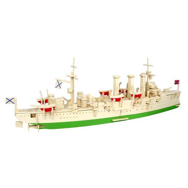 Деревянный 3D пазл детская игрушка Aurora Boat для взрослых и детей развивающие
