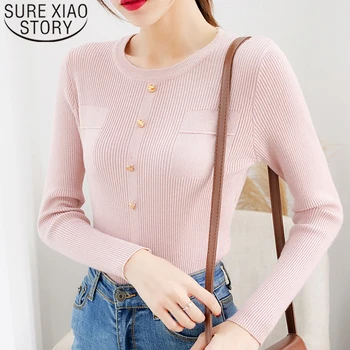 

Sueter mujer invierno 2019 pullover winter clothes women korean sweater Office Ladies O-Neck Regular sweaters fashion 6678 50