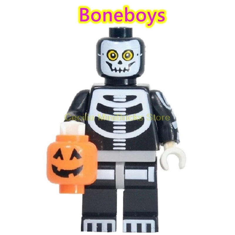 Boneboys Хэллоуин фильм инопланетянин фигура хищника строительные блоки модель капитан Марвел танос игрушки подарок на день рождения лего technic Creator друзья - Цвет: Boneboys