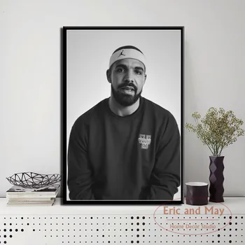 

Drake Hip Hop Rap Music Star Rapper Star Art Painting Vintage Canvas Poster Wall Home Decor